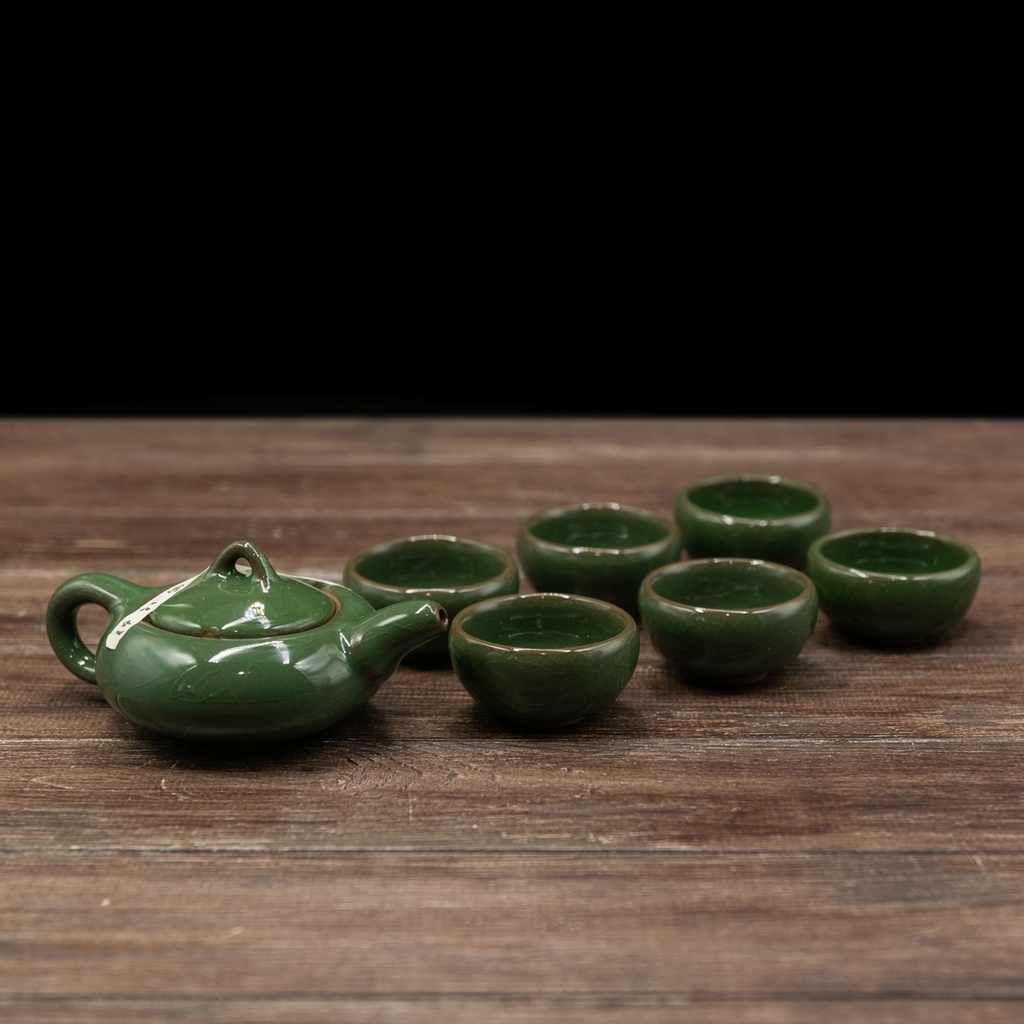 Set de tacamuri "Jade crushed ice" (verde) pentru 6 persoane